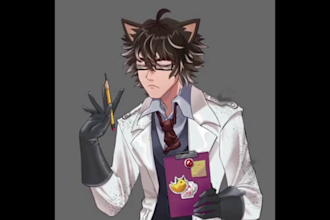 design a custom nsfw furry anime vtuber model live2d vtuber model rigging