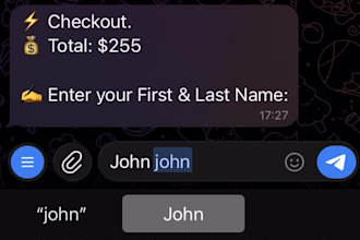 develop a custom telegram bot or e commerce shop in python