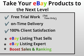 do ebay listing, ebay seo listing, ebay product listing, ebay lister