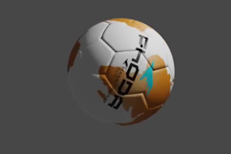 create realistic 3d football design  3d soccer ball model and football animation