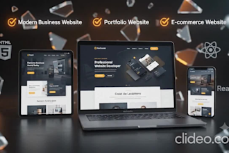 design responsive landing page or business website