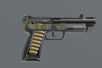 create 3d weapon models, gun models, and props for your game