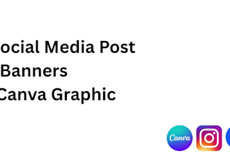 design professional canva social media posts, banners and graphics