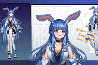 design and rigging vtuber model live2d in anime art style ready to stream