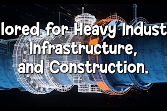 create premium b2b industrial and construction motion graphics videos