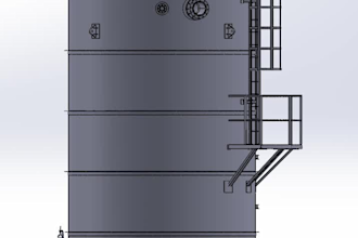 create professional industrial 3d model in solidworks
