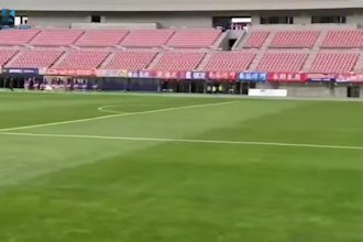 create football stadium led ads, pitchside ads, football billboard animation