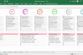 design professional dashboard, tracker and planner in excel
