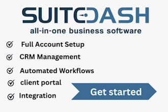 set up your suitedash portal for CRM, client management as an expert