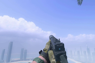 create hyper realistic fps animation, 3d gun and weapon model, reload loop