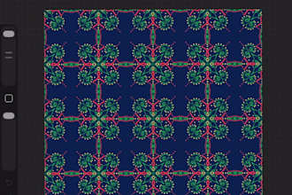 create  seamless textile repeat pattern