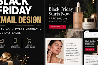 klaviyo design klaviyo black friday email black friday flyers cyber monday flyer