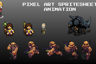 pixel art character design 8 bit 16 bit 32 bit pixel art sprite sheet animation