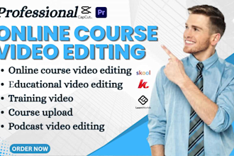 edit online course video, coaching, training and educational videos