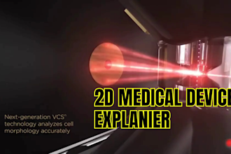 create custom 2d explainer video animation and 3d medical device video for you