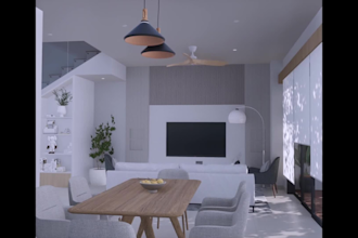 create realistic 3d exterior modeling and rendering