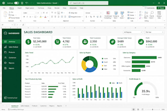 design a professional and interactive excel dashboard