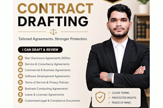 draft custom legal contracts, ndas, and business agreements
