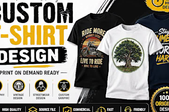 design custom t shirt graphics for print and apparel