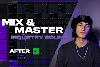 professionally mix and master your trap or hip hop song