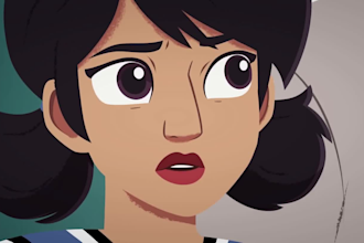 do 2d music video animation, 2d animation, anime animation, cartoon music video