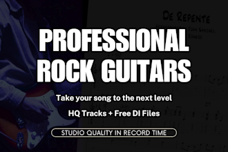 record professional rock guitar tracks for your song