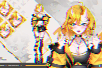 draw and rig high quality vtuber model, live 2d vtuber model, 2d vtuber model