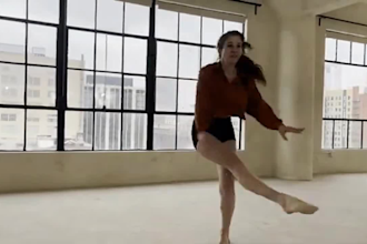 do an outstanding solo contemporary dance, ballet dance video to your music