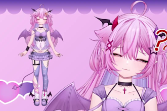 draw live2d vtuber model live 2d vtuber rigging rig 2d vtuber 3d vtuber model