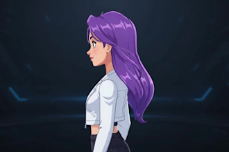 rig 180 or 360 degree 2d characters in moho for professional animation