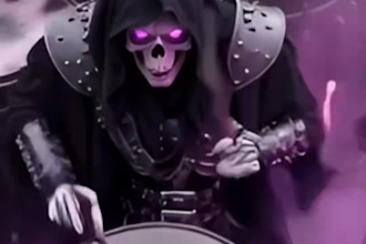 create brutal dark heavy ai cinematic metal music video with beat sync