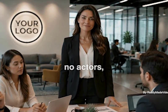 create a british english ai spokesperson video for your website