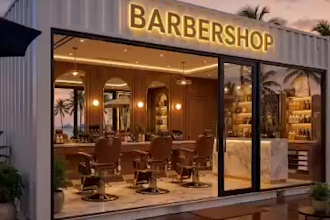 design shipping container retail store with corona rendering