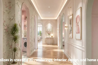 create 3d interior renders for homes and airbnb