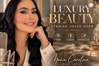 record a natural female spanish voice over
