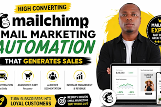 design high converting mailchimp email flows and automation