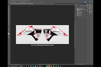 create premium motocross shroud mockups in 5 materials