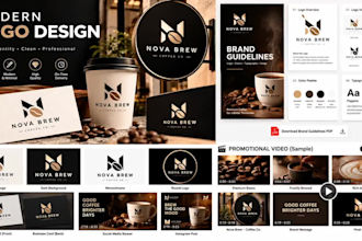 design a professional modern logo and banner for your buisness