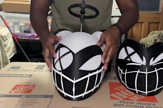 3d print and paint 3d mask 3d helmet cosplay armor and 3d props with shipping