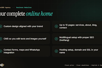 build a professional multilingual business website with cms