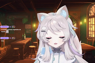 design female live2d vtuber model 2d vtuber rigging 3d vtuber avatar commission