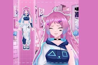 do vtuber model vtuber live2d model vtuber rigging anime 3d vtuber 2d vtuber