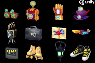 create stylized low poly game assets for unity mobile games