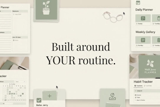 build an aesthetic notion planner tailored to your daily routine