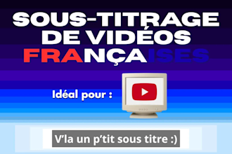 add high quality french subtitles to your french video