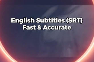 create accurate english subtitles for your video srt