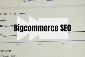 big commerce SEO to grow your ecom stores organic traffic and sales