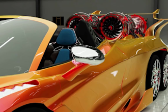 create realistic 3d car model cinematic vehicle and cgi car animation