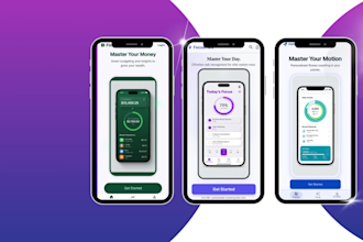 design a modern landing and mobile page UI UX in figma