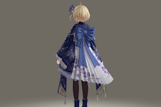 create 3d character models for vtuber, anime, 3d rigging, nsfw vroid or vrchat